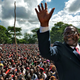 Opposition Malawi Congress Party leader Lazarus Chakwera in Feb. 4 rally, before coronavirus restrictions.